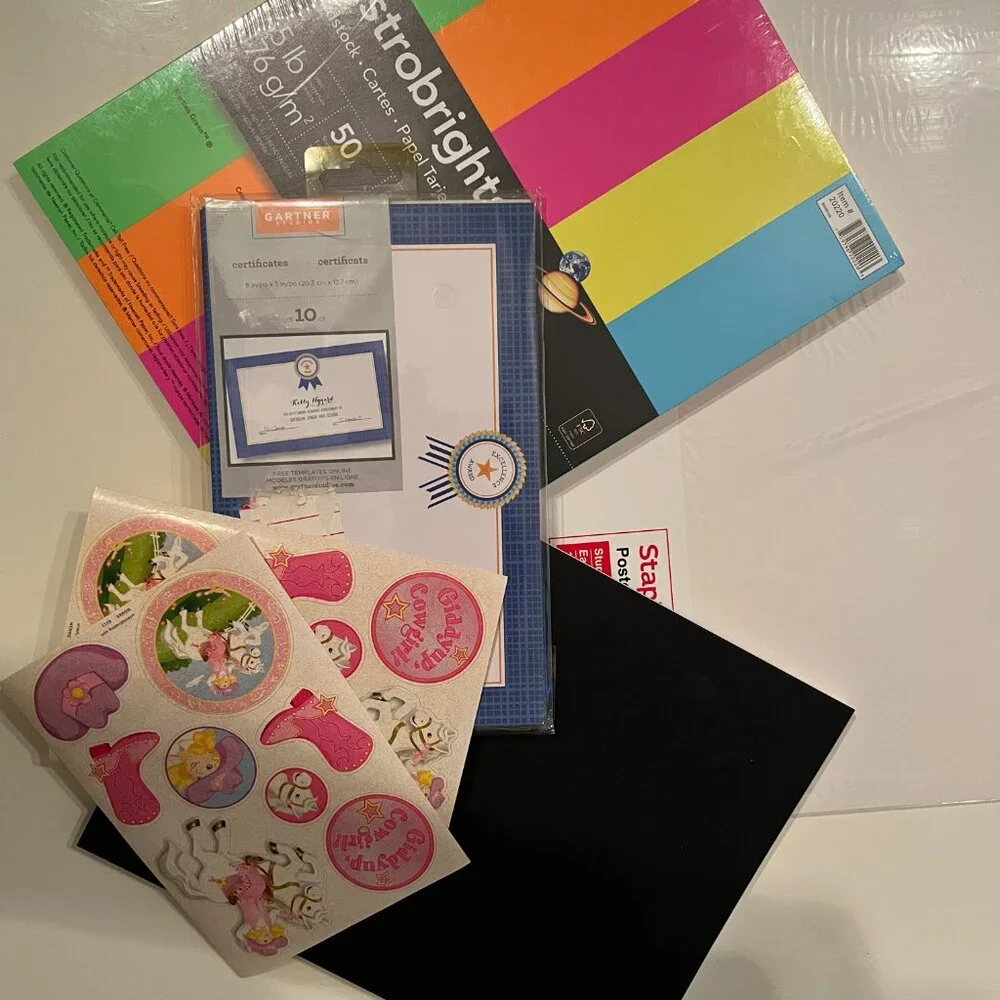 Arts & Crafts Supplies - Card Stock, Writing‎ Journals Stickers